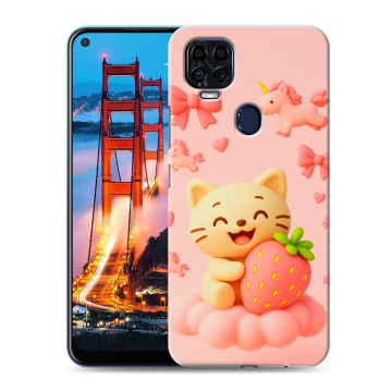 Силиконовый чехол на ZTE Blade V2020 с принтом для девочек