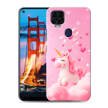 Силиконовый чехол на ZTE Blade V2020 с принтом Единорог