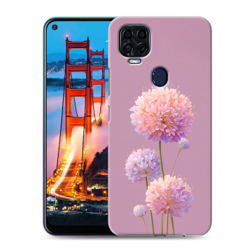 Силиконовый чехол на ZTE Blade V2020 с принтом Цветы