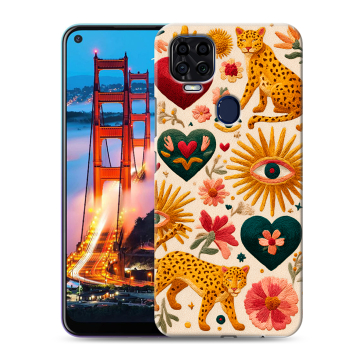 Силиконовый чехол на ZTE Blade V2020 с принтом Модный принт