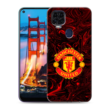 Силиконовый чехол на ZTE Blade V2020 с принтом Manchester United
