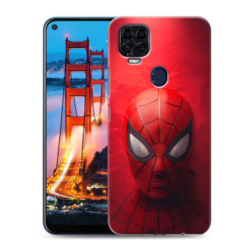Силиконовый чехол на ZTE Blade V2020 с принтом Spiderman Человек паук
