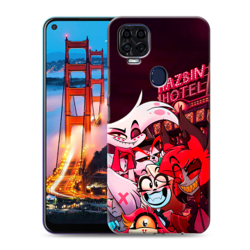 Силиконовый чехол на ZTE Blade V2020 с принтом Hazbin Hotel Отель Хазбин