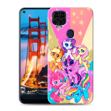 Силиконовый чехол на ZTE Blade V2020 с принтом My little pony Дружба чудо