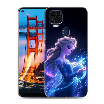 Силиконовый чехол на ZTE Blade V2020 с принтом Холодное сердце Frozen