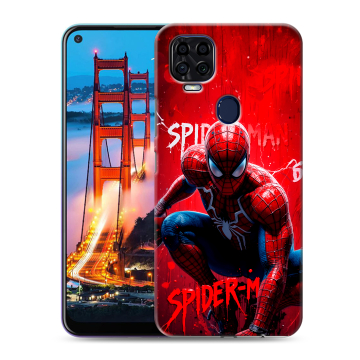 Силиконовый чехол на ZTE Blade V2020 с принтом Spiderman Человек паук