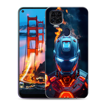 Силиконовый чехол на ZTE Blade V2020 с принтом IronMan Железный человек
