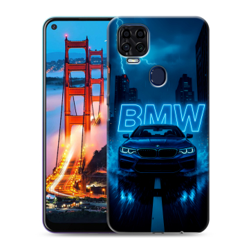 Силиконовый чехол на ZTE Blade V2020 с принтом BMW БМВ