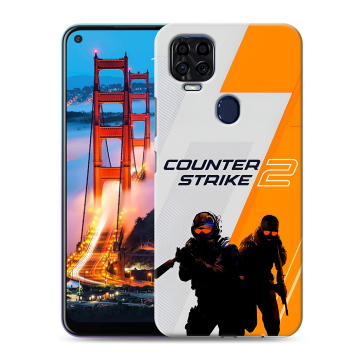 Силиконовый чехол на ZTE Blade V2020 с принтом Counter Strike