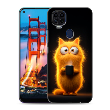 Силиконовый чехол на ZTE Blade V2020 с принтом Смешной кот