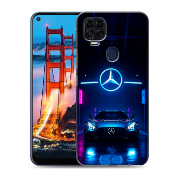 Силиконовый чехол на ZTE Blade V2020 с принтом Mercedes Мерседес