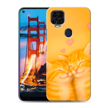 Силиконовый чехол на ZTE Blade V2020 с принтом Милые котята