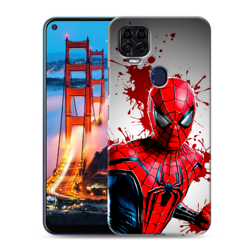 Силиконовый чехол на ZTE Blade V2020 с принтом Spiderman Человек паук