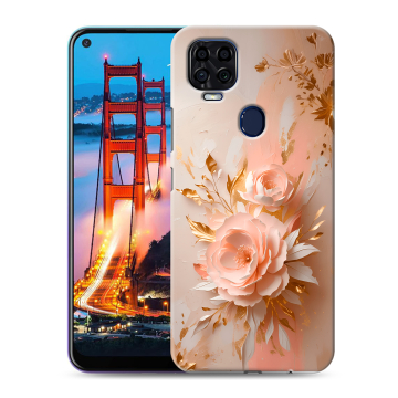 Силиконовый чехол на ZTE Blade V2020 с принтом женский