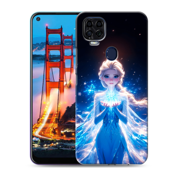 Силиконовый чехол на ZTE Blade V2020 с принтом Холодное сердце Frozen