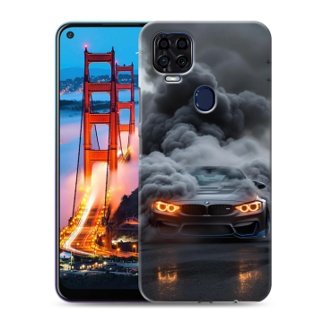 Силиконовый чехол на ZTE Blade V2020 с принтом BMW БМВ