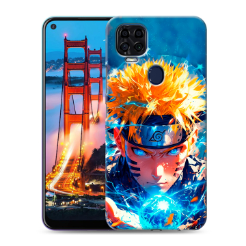 Силиконовый чехол на ZTE Blade V2020 с принтом Аниме Наруто Naruto