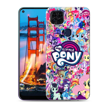 Силиконовый чехол на ZTE Blade V2020 с принтом My little pony Дружба чудо