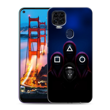 Силиконовый чехол на ZTE Blade V2020 с принтом Игра Кальмара