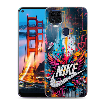 Силиконовый чехол на ZTE Blade V2020 с принтом Nike Найк