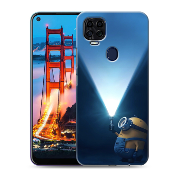 Силиконовый чехол на ZTE Blade V2020 с принтом Миньоны