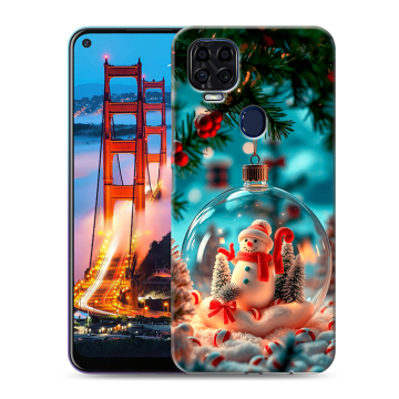 Силиконовый чехол на ZTE Blade V2020 с принтом Новый год