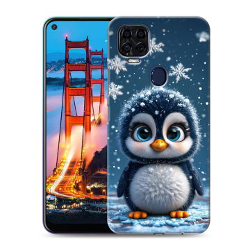Силиконовый чехол на ZTE Blade V2020 с принтом Новый год