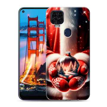 Силиконовый чехол на ZTE Blade V2020 с принтом Новый год