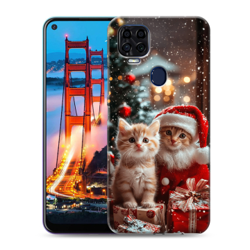 Силиконовый чехол на ZTE Blade V2020 с принтом Новый год