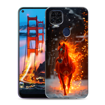 Силиконовый чехол на ZTE Blade V2020 с принтом Новый год