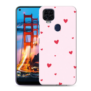 Силиконовый чехол на ZTE Blade V2020 с принтом для девочек