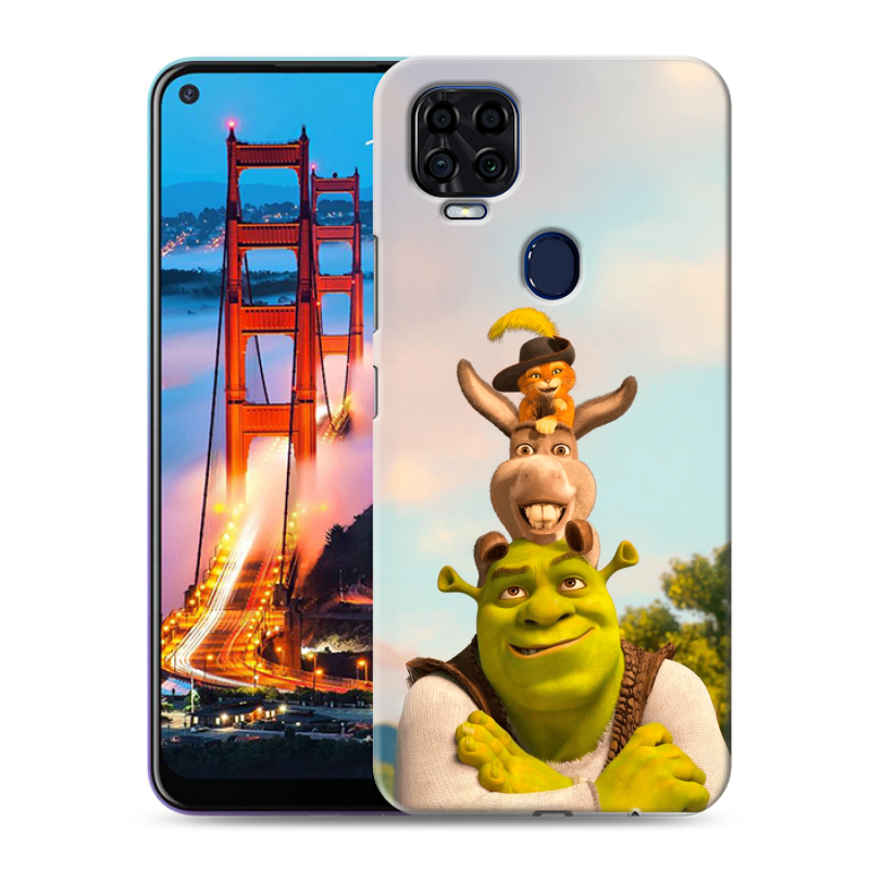 Силиконовый чехол на ZTE Blade V2020 с принтом Шрек Shrek Силиконовый чехол на ZTE Blade V2020 с принтом Шрек Shrek