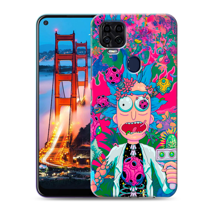 Силиконовый чехол на ZTE Blade V2020 с принтом Рик и Морти Rick Morty Силиконовый чехол на ZTE Blade V2020 с принтом Рик и Морти Rick Morty