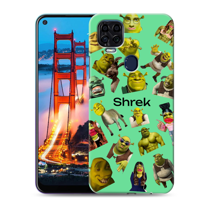 Силиконовый чехол на ZTE Blade V2020 с принтом Шрек Shrek Силиконовый чехол на ZTE Blade V2020 с принтом Шрек Shrek