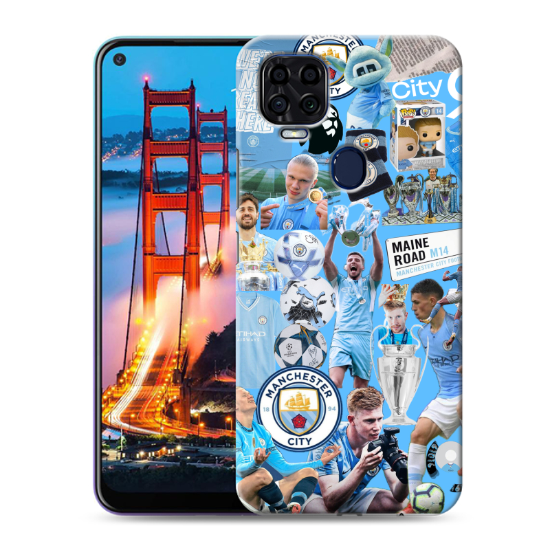 Силиконовый чехол на ZTE Blade V2020 с принтом Man City Манчестер Сити Силиконовый чехол на ZTE Blade V2020 с принтом Man City Манчестер Сити