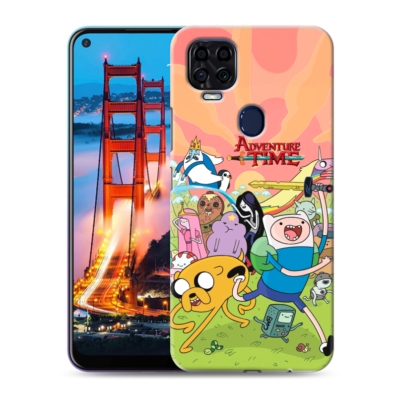 Силиконовый чехол на ZTE Blade V2020 с принтом Adventure time Время приключений Силиконовый чехол на ZTE Blade V2020 с принтом Adventure time Время приключений