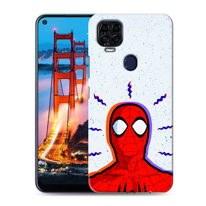 Силиконовый чехол на ZTE Blade V2020 с принтом Spiderman Человек паук Силиконовый чехол на ZTE Blade V2020 с принтом Spiderman Человек паук