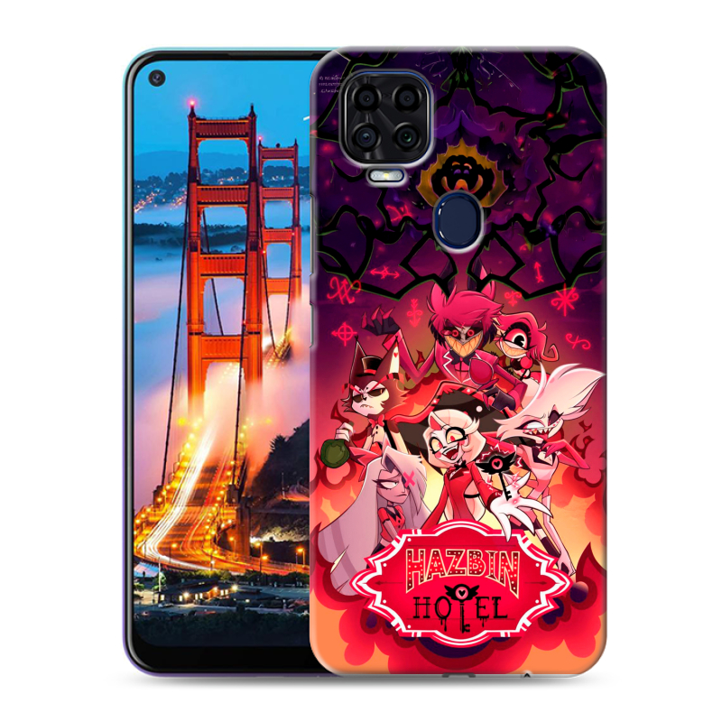 Силиконовый чехол на ZTE Blade V2020 с принтом Hazbin Hotel Отель Хазбин Силиконовый чехол на ZTE Blade V2020 с принтом Hazbin Hotel Отель Хазбин