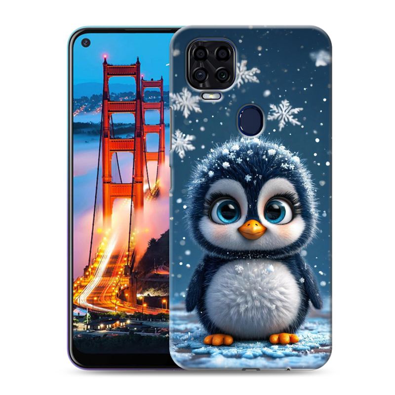 Силиконовый чехол на ZTE Blade V2020 с принтом Новый год Силиконовый чехол на ZTE Blade V2020 с принтом Новый год