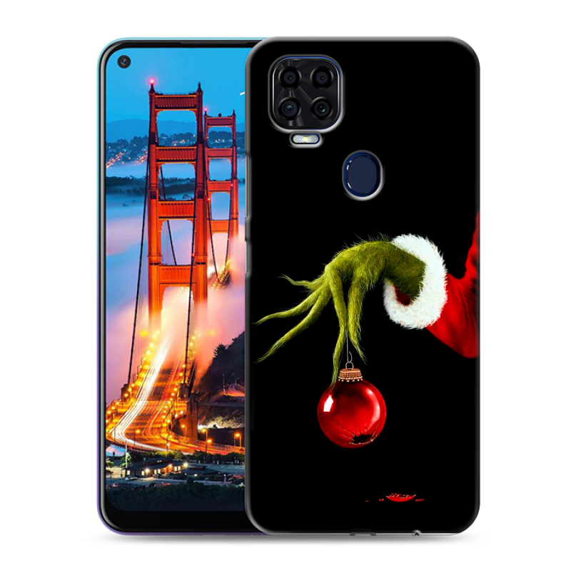 Силиконовый чехол на ZTE Blade V2020 с принтом Новый год Гринч Силиконовый чехол на ZTE Blade V2020 с принтом Новый год Гринч