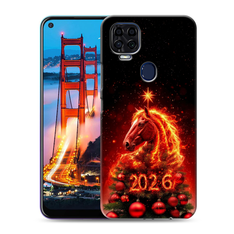 Силиконовый чехол на ZTE Blade V2020 с принтом Новый год Силиконовый чехол на ZTE Blade V2020 с принтом Новый год