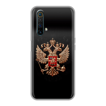 Силиконовый чехол на Realme X3 SuperZoom с принтом Герб России Силиконовый чехол на Realme X3 SuperZoom с принтом Герб России