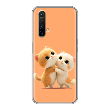Силиконовый чехол на Realme X3 SuperZoom с принтом Милые котики Силиконовый чехол на Realme X3 SuperZoom с принтом Милые котики