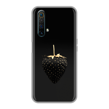Силиконовый чехол на Realme X3 SuperZoom с принтом Черная клубника Силиконовый чехол на Realme X3 SuperZoom с принтом Черная клубника