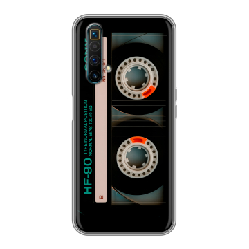 Силиконовый чехол на Realme X3 SuperZoom с принтом Кассета Силиконовый чехол на Realme X3 SuperZoom с принтом Кассета