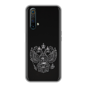 Силиконовый чехол на Realme X3 SuperZoom с принтом Герб России