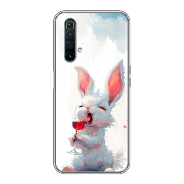 Силиконовый чехол на Realme X3 SuperZoom с принтом кролик зайчик