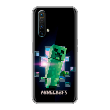 Силиконовый чехол на Realme X3 SuperZoom с принтом Майнкрафт Minecraft