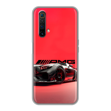 Силиконовый чехол на Realme X3 SuperZoom с принтом Мерседес Mercedes AMG
