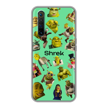 Силиконовый чехол на Realme X3 SuperZoom с принтом Шрек Shrek